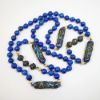 Picture of Vintage Chinese Export Gilt Sterling Silver, Cloisonné Enamel & Lapis Lazuli Beaded Necklace