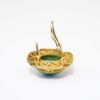 Picture of Vintage Chinese Export Gilt Silver Filigree & Turquoise Cabochon Earrings