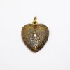 Picture of Antique 14k Gold & Diamond Heart Shaped Locket