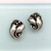 Picture of Vintage Georg Jensen (Denmark) Sterling Silver Tulip Clip-On Earrings, Style 100A