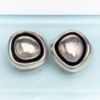 Picture of Mid Century Modernist Taxco Sterling Silver Clip-On Earrings
