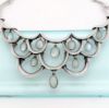 Picture of 1950's Antonio Pineda .970 Silver & Moonstone Cabochon Waterfall Necklace