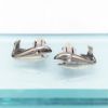 Picture of Rare 1950's Antonio Pineda & Fortino Mota Sterling Silver Whale Cuff Links