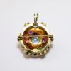 Picture of Vintage H. Stern (Brazil) 18k Gold Modernist Multi-Gemstone Brooch/Pendant