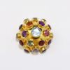 Picture of Vintage H. Stern (Brazil) 18k Gold Modernist Multi-Gemstone Brooch/Pendant