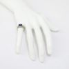 Picture of Antique Art Deco Era 18k White Gold Filigree & Synthetic Sapphire Ring 
