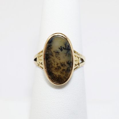 Picture of Antique 10k Gold & Dendritic Agate Ring
