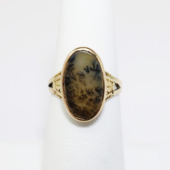 Picture of Antique 10k Gold & Dendritic Agate Ring