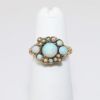 Picture of Antique Victorian Era 10k Gold, Opal & Seed Pearl Ring