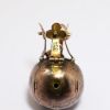 Picture of Antique 9k Rose Gold & Sterling Silver Masonic/Freemason's Folding Orb Fob/Charm with Symbols Inside