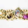 Picture of Vintage Mid Century 14k Gold Multi-Charm Slide Bracelet