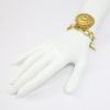 Picture of Vintage Signed Miriam Haskell Golden Chain with Statement Charm Bracelet