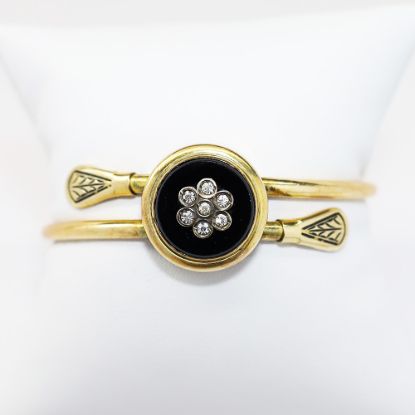 Picture of Antique Bates & Bacon Gold Filled Victorian Revival 'Clasper' Bracelet