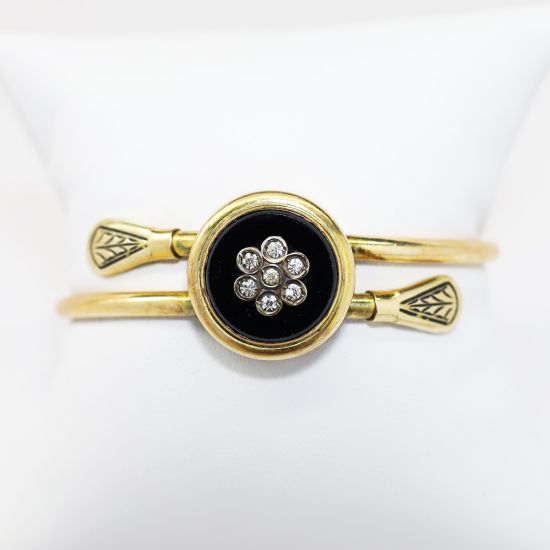 Picture of Antique Bates & Bacon Gold Filled Victorian Revival 'Clasper' Bracelet