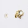Picture of 1940's 14k Gold & Moonstone Cabochon Earrings