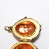 Picture of Vintage .835 Gilt Silver, Pink Guilloche Enamel & Garnet Fabergé Style Egg Pendant/Locket