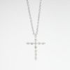 Picture of 0.18ct Diamond Cross Pendant, 14k White Gold