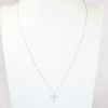 Picture of 0.18ct Diamond Cross Pendant, 14k White Gold