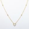 Picture of Opal and Diamond Heart Necklace, 14k Yellow Gold