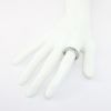 Picture of Blue Diamond Band Style Ring, 14k White Gold