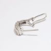 Picture of Round and Baguette Diamond Earrings, 14k White Gold