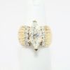 Picture of 3.01ct GIA Certified Marquise Cut Diamond Ring, 14k Yellow Gold