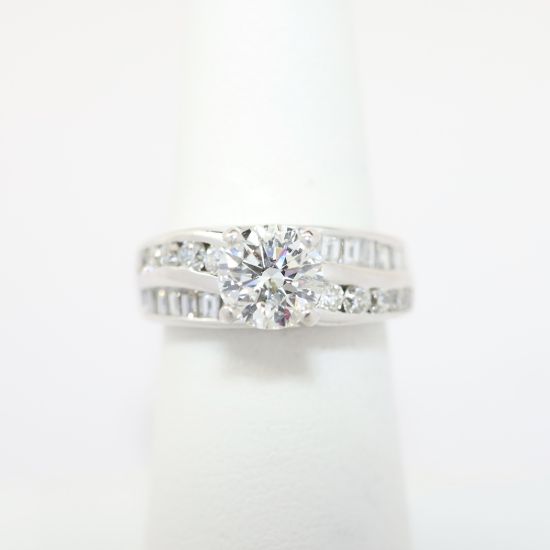 Picture of 1.22ct Round Brilliant Cut Diamond Ring, 14k White Gold