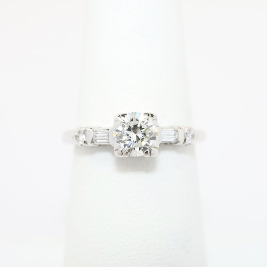 Picture of 0.65ct Round Brilliant Cut Diamond Ring, 14k White Gold
