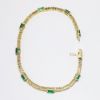 Picture of Emerald and Diamond Bracelet, 14k Yellow Gold