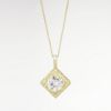 Picture of 2.14ct Transitional Round Brilliant Cut Diamond Pendant, 14k Yellow Gold