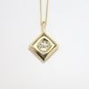 Picture of 2.14ct Transitional Round Brilliant Cut Diamond Pendant, 14k Yellow Gold