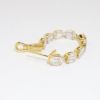 Picture of 18k Yellow Gold Diamond Baguette Oval Hoops
