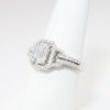 Picture of Baguette & Single Cut Diamond Ring, 18k White Gold