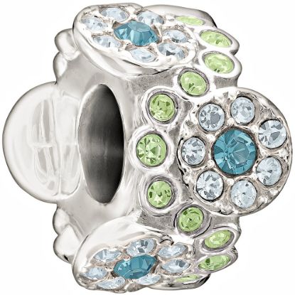 Picture of Chamilia - Daisy Boquet Green & Blue Swarovski