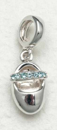 Picture of Chamilia - Baby Slipper-Blue Swarovski