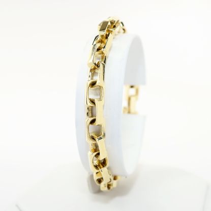 Picture of 14k Yellow Gold Cable/Box Chain Bracelet