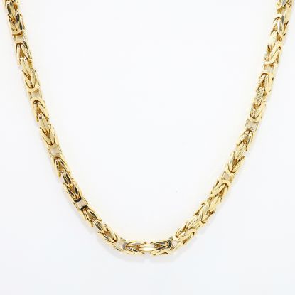 Picture of 22" 14k Yellow Gold Byzantine Chain Necklace