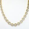Picture of 18" Two-Tone 18k Gold Fancy Rolo Chain