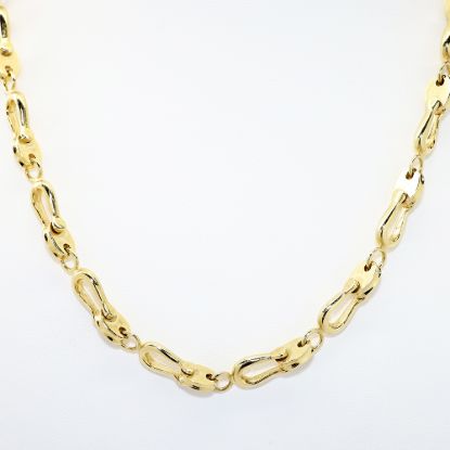Picture of 19.5" 14k Yellow Gold Fancy Link Chain Necklace