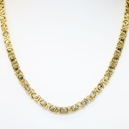 Picture of 24" 14k Yellow Gold Fancy Link Chain Necklace