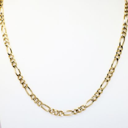 Picture of 20" 14k Yellow Gold Figaro Chain Necklace