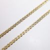 Picture of 18" 2-Tone 10k Gold Textured Mariner/Anchor Chain Necklace