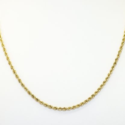 Picture of 30" 14k Yellow Gold Rope Chain Necklace