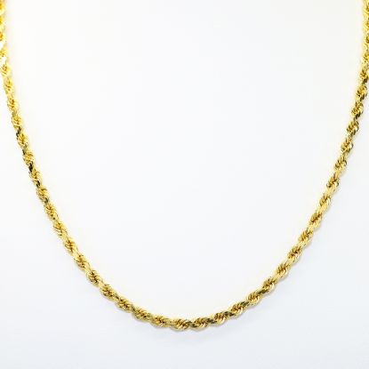 Picture of 18" 14k Yellow Gold Rope Chain Necklace