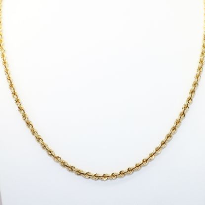 Picture of 30" 14k Yellow Gold Rope Chain Necklace