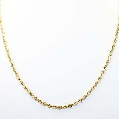 Picture of 18" 14k Yellow Gold Rope Chain Necklace
