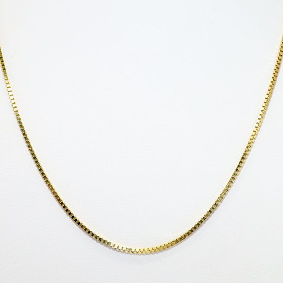 Picture of 20" 14k Yellow Gold Box Chain Necklace