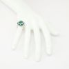Picture of "Marina" Diamond, Emerald, and Sapphire Ring, 18k White Gold