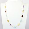 Picture of Multi-Gemstone Station Necklace, 14k Yellow Gold