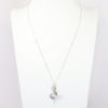 Picture of Diamond and Sapphire Mermaid Pendant, 14k Two-Tone Gold